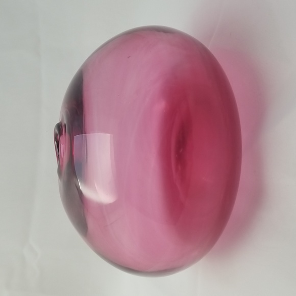 Pilgrim Glass Cranberry Squat Vase - Picture 8 of 14